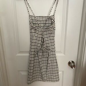 Plaid Garage Fitted Mini Dress